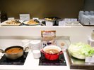 朝食バイキング一例