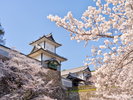 【観光画像】兼六園から望む金沢城