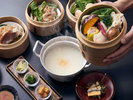 蒸篭仕立て 中国粥と季節の蒸篭料理