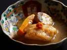 ご夕食 秋の一例 季節の地域食材を用いた新郷土料理