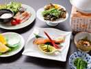 【ご朝食一例】季節の地物海鮮しゃぶしゃぶ(時季・仕入状況により変更します)