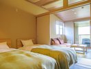 【本館・たろうの庵】ツインベッド(イメージ)