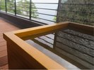【次郎の庵・3階/16帖】 客室露天風呂 マイクロバブルを導入しております。 ※温泉ではありません