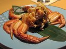 ■ある日のご夕食メニュー(季節提供)/三陸の荒波で育った旬の味覚【宮古毛ガニ】