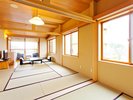 【本館・たろうの庵】8帖+6帖+4帖半/露天風呂付。ツインベッド(シングル)
