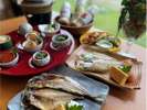 滋賀の食材をお楽しみいただけるお料理をご用意しております。