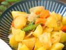 【日替朝食メニュー】(例)「ツナとじゃがいもの煮物」