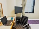 【レディースルーム禁煙】32インチ壁掛けテレビ導入、シーリング・ダウンライト追加で、明るい客室に!