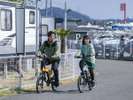 【レンタサイクル】敷地内はもちろん、海沿いの道を走れば気分爽快です♪