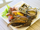 【お食事例/BBQ『極』プラン】伊勢海老1尾や黒毛和牛、活アワビなど豪華食材が楽しめるBBQセット