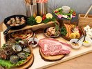 �ߐ{�̏{�̐H�ނ��g�p�����Y��BBQ�@���摜�̓C���[�W�ł�