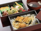 【夕食<別注>】うなぎ2段弁当。※お食事のアップグレードを承りますので、ご予約時お申し付け下さい