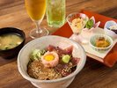 ◆晩酌とミニ丼セット