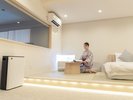 【サウナ付き角部屋和洋室/海風を感じる露天風呂付き】リビングルーム/F客室