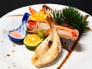 三大冬の味覚プラン【焼物:焼きタラバ蟹 河豚一夜干し】