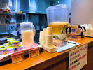 健康朝食ビュッフェ:名物ドリンク「ソフトカツゲン」あります