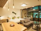 11号室【半露天風呂付】渓流沿い広々テラス付スイート◆58u