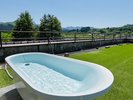 かけ流しの天然水の水風呂だから常時低温で冷却〜