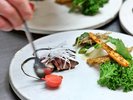 【旬彩会席】お肉料理。一品一品丁寧に作りあげていきます。※料理は一例です。
