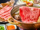 【リゾート内レストラン/蜃気楼しゃぶしゃぶ】幻のアグー豚、宮古牛を特製出汁に潜らせ、自家製ダレで。