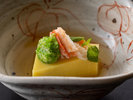 和会席(7/22〜9/2)【先付】とうもろこし豆腐