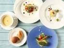 【4/29-6/30】メインのお料理がお魚のハーフコースランチです。☆ソフトドリンク飲み放題
