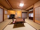 【あけび】母屋客室1階_和室9畳 障子越しの景色と畳の温もり