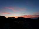 お部屋からの夕暮れ。