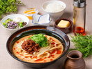 朝食メニュー 胡麻だれ担々うどん定食