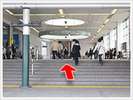 3 駅構内に入りましたら南口方面へ向かいます。ここから先はJR武蔵溝ノ口駅からの道順2以降をご覧下さい