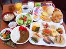 朝食盛り付け例