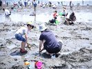 潮干狩りは【大洗第1・第2サンビーチ(西防砂堤から大貫地区海岸突堤)】に限定。ホテルから車で約15分。