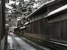 冬の橋立の町並み