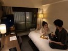 【ReFaルーム】バステラスセミダブル(半露天風呂付|喫煙)