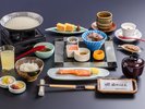 老舗温泉旅館の朝ごはん【和朝食】<一例>