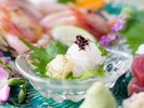 <のどぐろ&白えび満喫会席>白えび造り