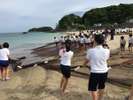 【地曳網】夏休み恒例の地曳網体験!千鳥ヶ浜午前7時スタート♪当館では獲れたお魚を朝食にてご提供♪