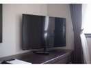 大きなテレビも備え付けております