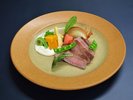 【別注料理:村上牛ステーキ】1人前@3300円税込(要事前予約)