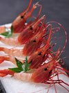 【別注料理:南蛮海老の刺身】1人前@1100円税込(要事前予約)