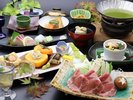 味覚の秋!佐賀特産の若楠ポークの茶しゃぶと旬の食材を楽しむ季節会席(写真は9/1からの秋料理イメージ)