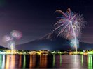 河口湖冬花火はとても綺麗!