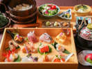 ・三国海鮮手巻き会席/福井の海の食材をギュッと!目にも楽しい海鮮たち