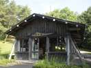 ゴルフコース内にある古式ゆかしい茶店(白河高原CC)