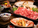 国産牛のしゃぶしゃぶは別注料理としても注文可能