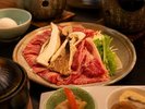 松茸プラン牛すき焼き