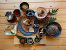 ある日の冬の会席料理※季節や仕入れ状況によって異なります。