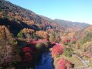 紅葉の名所【横川峡】当館から車で10分!360度紅葉が見渡せます。