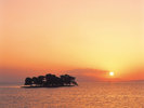 〇宍道湖夕日