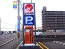 第三駐車場看板※全駐車場、先着順及び予約不可、大型車及び中型車及びトラック及び二輪車はご申告下さい。